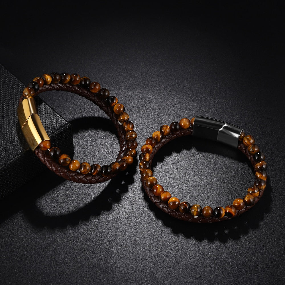 Pulseira Caramelo Olho de Tigre