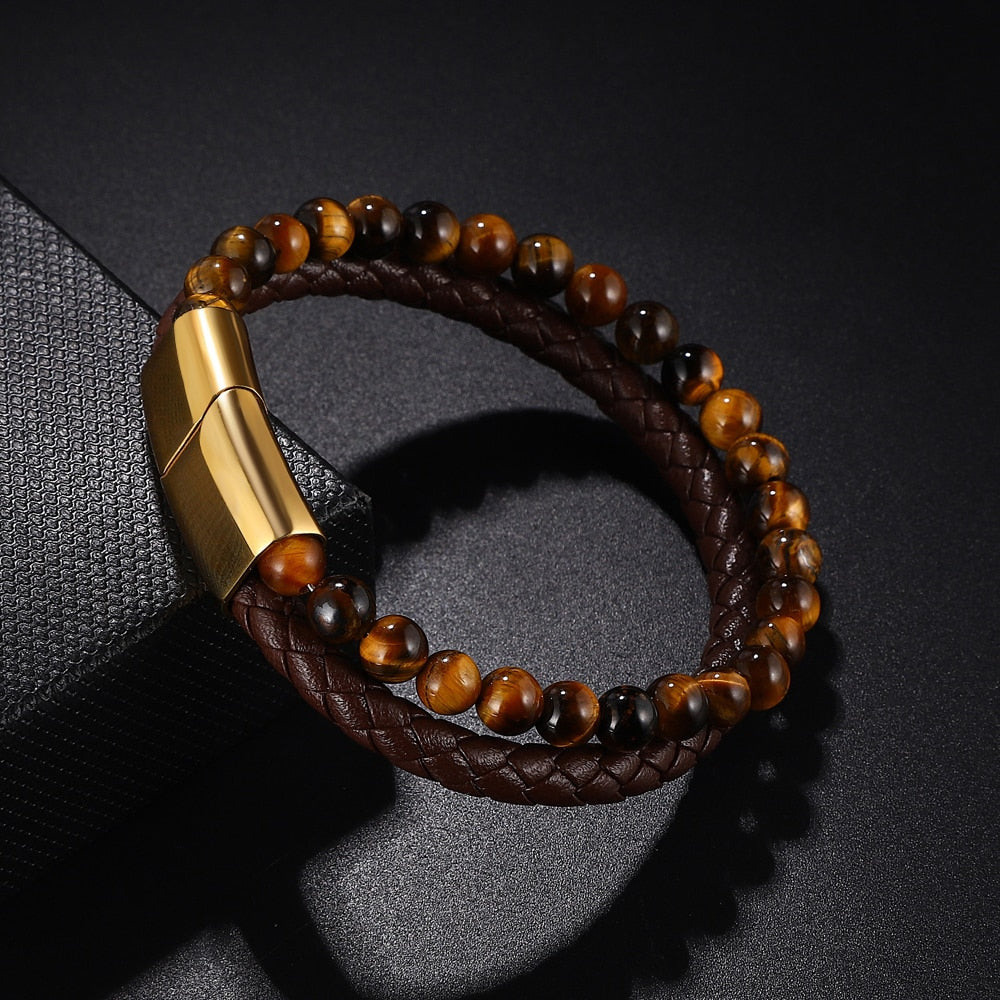 Pulseira Caramelo Olho de Tigre