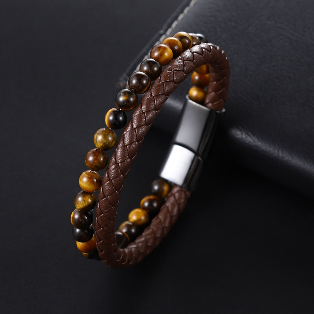 Pulseira Caramelo Olho de Tigre