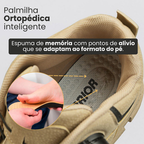 Kit Bota Militar Warrior Masculina de Couro Legitimo + 3 BRINDES: Cinto, Relógio e Carteira