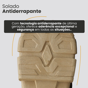 Kit Bota Militar Warrior Masculina de Couro Legitimo + 3 BRINDES: Cinto, Relógio e Carteira