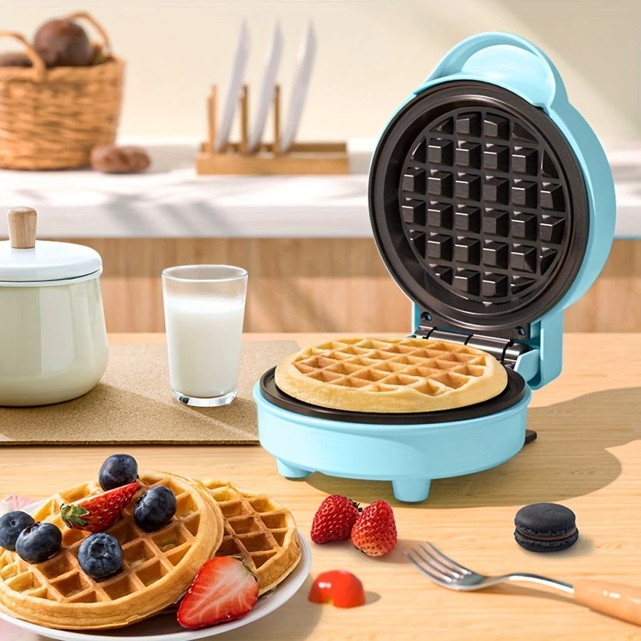 Mini Máquina de Waffles Elétrica Portátil