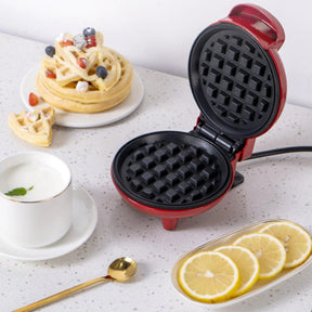 Mini Máquina de Waffles Elétrica Portátil