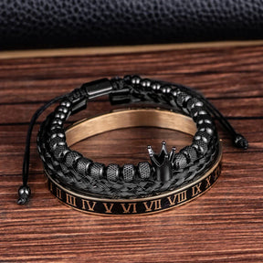 Conjunto de Pulseiras Força Real em Aço Inoxidável - Leve 3, Pague 2