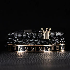 Conjunto de Pulseiras Força Real em Aço Inoxidável - Leve 3, Pague 2