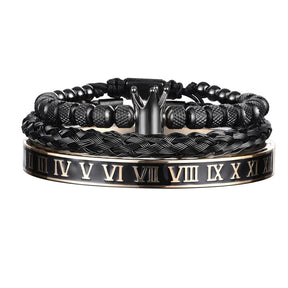 Conjunto de Pulseiras Força Real em Aço Inoxidável - Leve 3, Pague 2